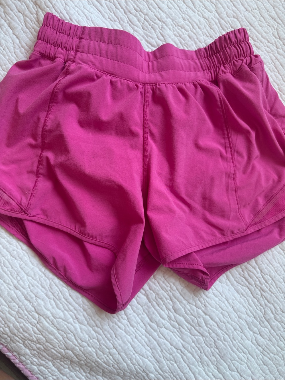 lululemon athletica Bright Pink Runner's Shorts